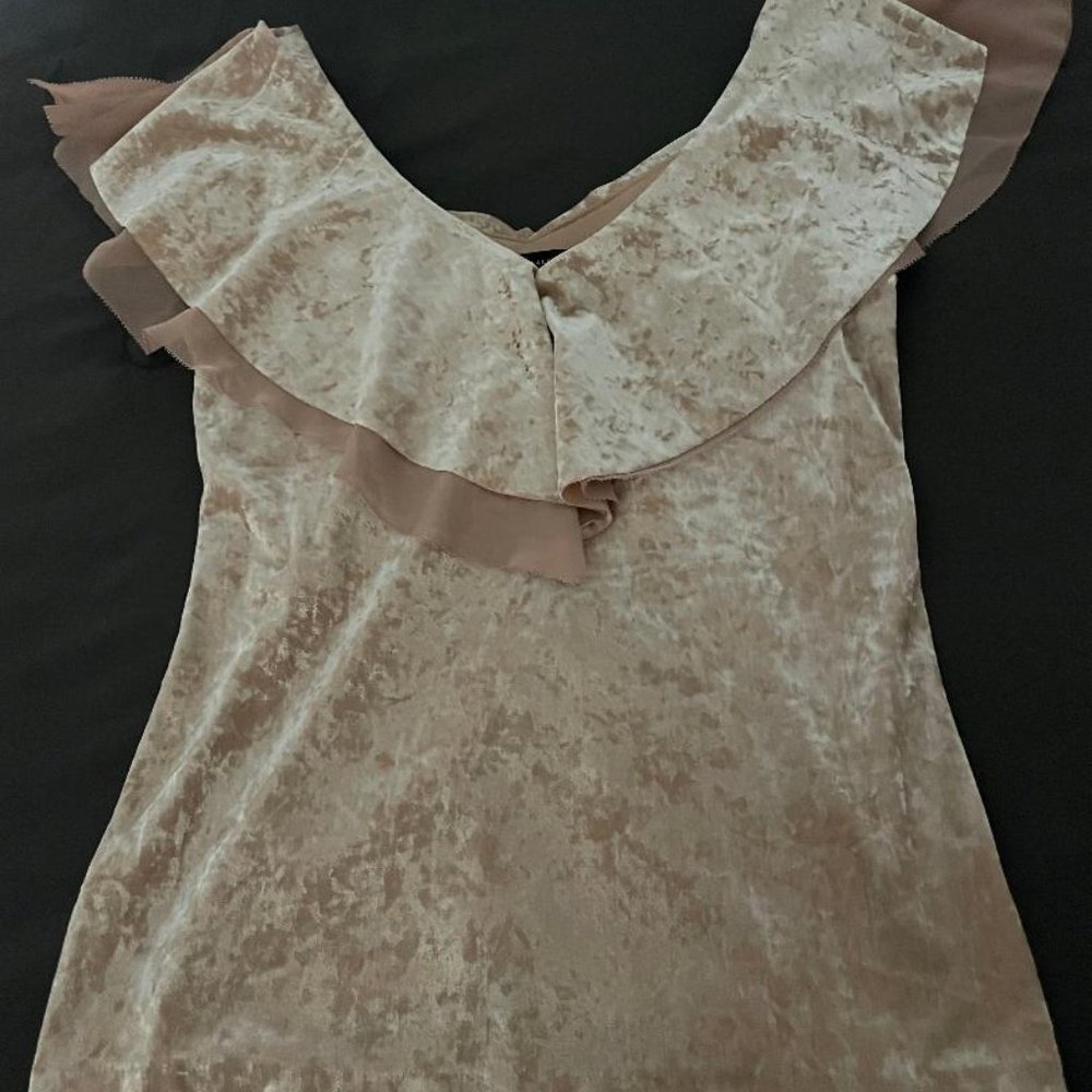 Velour-type blouse